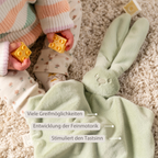 Lapidou Baby Comforter - 65 x 40 cm - Doudou Rabbit - Linden Green [DE]