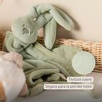 Lapidou Baby Comforter - 65 x 40 cm - Doudou Rabbit - Linden Green [ES]