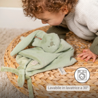 Lapidou Baby Comforter - 65 x 40 cm - Doudou Rabbit - Linden Green [IT]