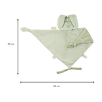 Lapidou Baby Comforter - 65 x 40 cm - Doudou Rabbit - Linden Green [IT]