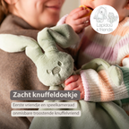 Lapidou Baby Comforter - 65 x 40 cm - Doudou Rabbit - Linden Green [NL]