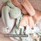 Lapidou Baby Comforter - 65 x 40 cm - Doudou Rabbit - Linden Green [NL]