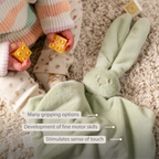 Lapidou Baby Comforter - 65 x 40 cm - Doudou Rabbit - Linden Green [EN]