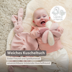Lapidou Baby Comforter - 65 x 40 cm - Doudou Rabbit - Powder Pink [DE]