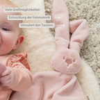 Lapidou Baby Comforter - 65 x 40 cm - Doudou Rabbit - Powder Pink [DE]