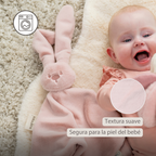 Lapidou Baby Comforter - 65 x 40 cm - Doudou Rabbit - Powder Pink [ES]
