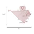 Lapidou Baby Comforter - 65 x 40 cm - Doudou Rabbit - Powder Pink [IT]