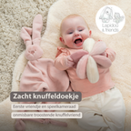 Lapidou Baby Comforter - 65 x 40 cm - Doudou Rabbit - Powder Pink [NL]