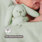 Lapidou Baby Blanket with Plush - 50 x 50 cm - Doudou Rabbit - Sand [DE]