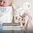 Lapidou Baby Blanket with Plush - 50 x 50 cm - Doudou Rabbit - Sand [NL]