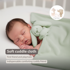 Lapidou Baby Blanket with Plush - 50 x 50 cm - Doudou Rabbit - Sand [EN]