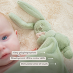 Lapidou Baby Blanket with Plush - 50 x 50 cm - Doudou Rabbit - Sand [EN]