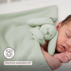 Lapidou Baby Blanket with Plush - 50 x 50 cm - Doudou Rabbit - Sand [EN]