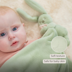 Lapidou Baby Blanket with Plush - 50 x 50 cm - Doudou Rabbit - Sand [EN]