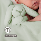 Lapidou Baby Blanket with Plush - 50 x 50 cm - Doudou Rabbit - Sand [EN]