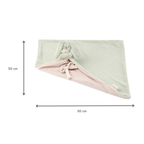 Lapidou Baby Blanket with Plush - 50 x 50 cm - Doudou Rabbit - Linden Green [FR]