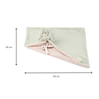 Lapidou Baby Blanket with Plush - 50 x 50 cm - Doudou Rabbit - Linden Green [IT]