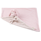 Lapidou Baby Blanket with Plush - 50 x 50 cm - Doudou Rabbit - Powder Pink [NL]