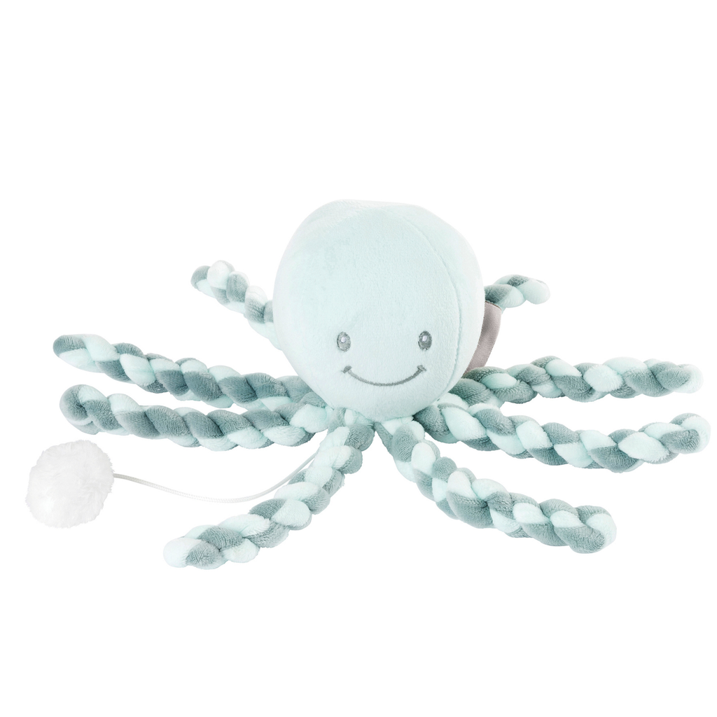 Octopus Lapidou - Cuddly Toy with Music - 23 cm - Green [FR]