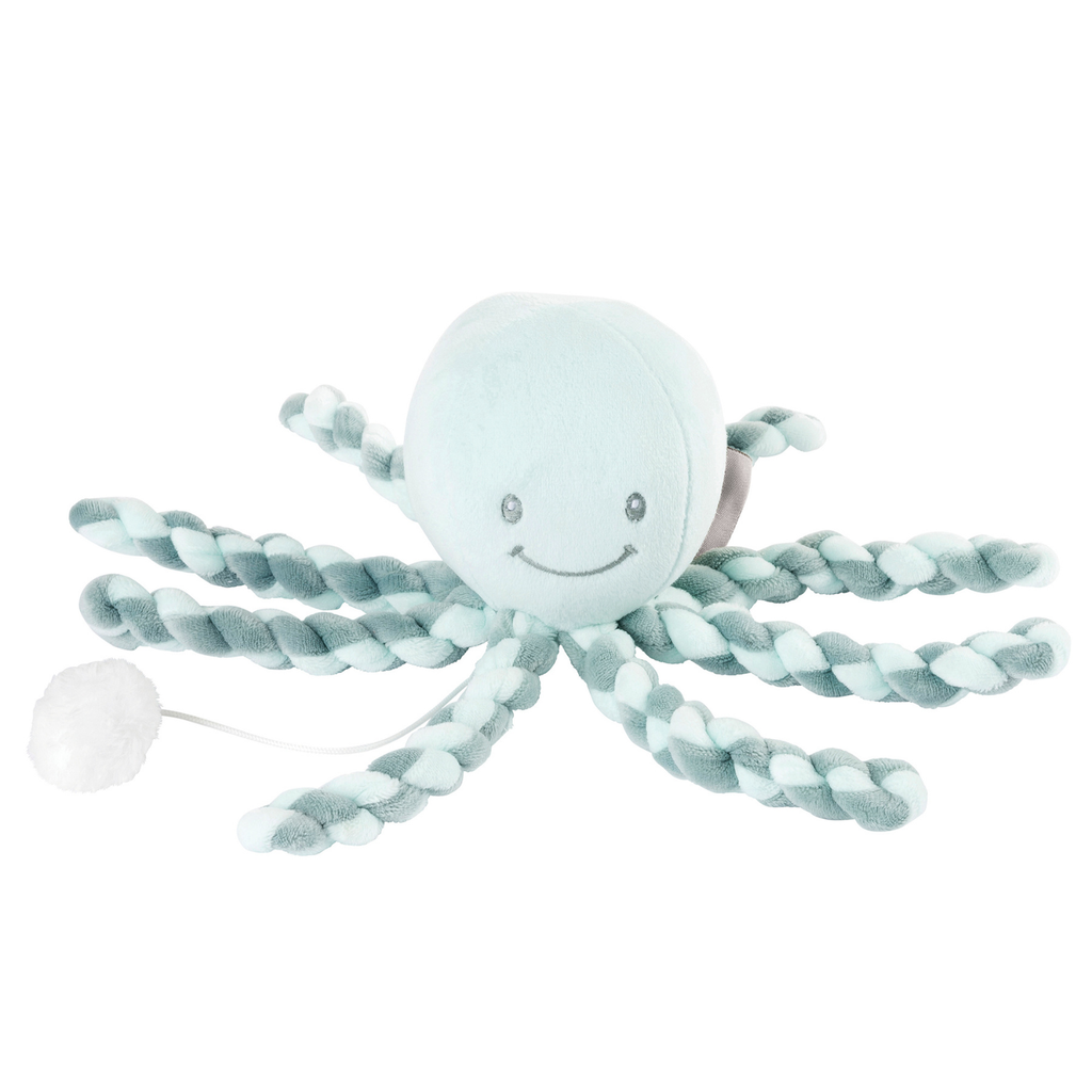 Octopus Lapidou - Cuddly Toy with Music - 23 cm - Green [NL]