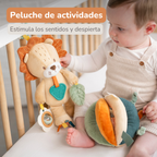 Activity Plush Toy Lion Leon - 30 cm - Soft Baby Plush Toy - Multicolored [ES]