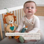 Activity Plush Toy Lion Leon - 30 cm - Soft Baby Plush Toy - Multicolored [IT]