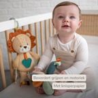 Activity Plush Toy Lion Leon - 30 cm - Soft Baby Plush Toy - Multicolored [NL]