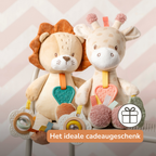 Activity Plush Toy Lion Leon - 30 cm - Soft Baby Plush Toy - Multicolored [NL]