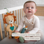 Activity Plush Toy Lion Leon - 30 cm - Soft Baby Plush Toy - Multicolored [EN]