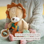 Activity Plush Toy Lion Leon - 30 cm - Soft Baby Plush Toy - Multicolored [EN]