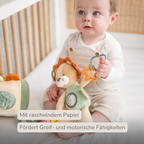 Activity Plush Toy Lion Leon - 25 cm - Soft Baby Plush Toy - Multicolored [DE]