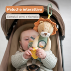 Activity Plush Toy Lion Leon - 25 cm - Soft Baby Plush Toy - Multicolored [IT]