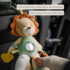 Activity Plush Toy Lion Leon - 25 cm - Soft Baby Plush Toy - Multicolored [NL]