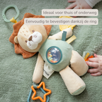Activity Plush Toy Lion Leon - 25 cm - Soft Baby Plush Toy - Multicolored [NL]