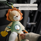 Activity Plush Toy Lion Leon - 25 cm - Soft Baby Plush Toy - Multicolored [EN]