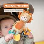 Activity Plush Toy Lion Leon - 20 cm - Soft Baby Plush Toy - Multicolored [DE]