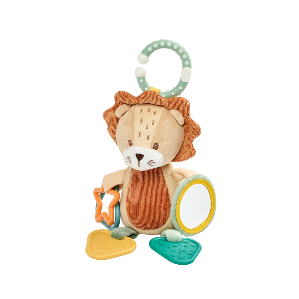 Activity Plush Toy Lion Leon - 20 cm - Soft Baby Plush Toy - Multicolored [ES]