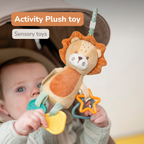 Activity Plush Toy Lion Leon - 20 cm - Soft Baby Plush Toy - Multicolored [EN]