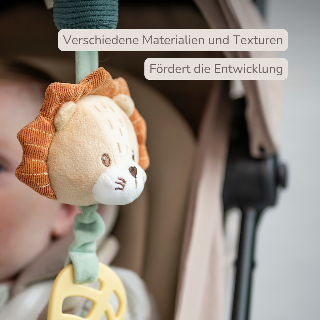 Activity Toy with Sounds Lion Léon - Hanging Rattle - 28 cm - Multicolored [DE]