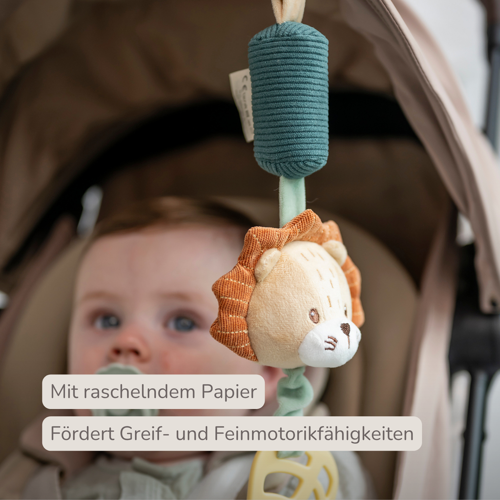 Activity Toy with Sounds Lion Léon - Hanging Rattle - 28 cm - Multicolored [DE]