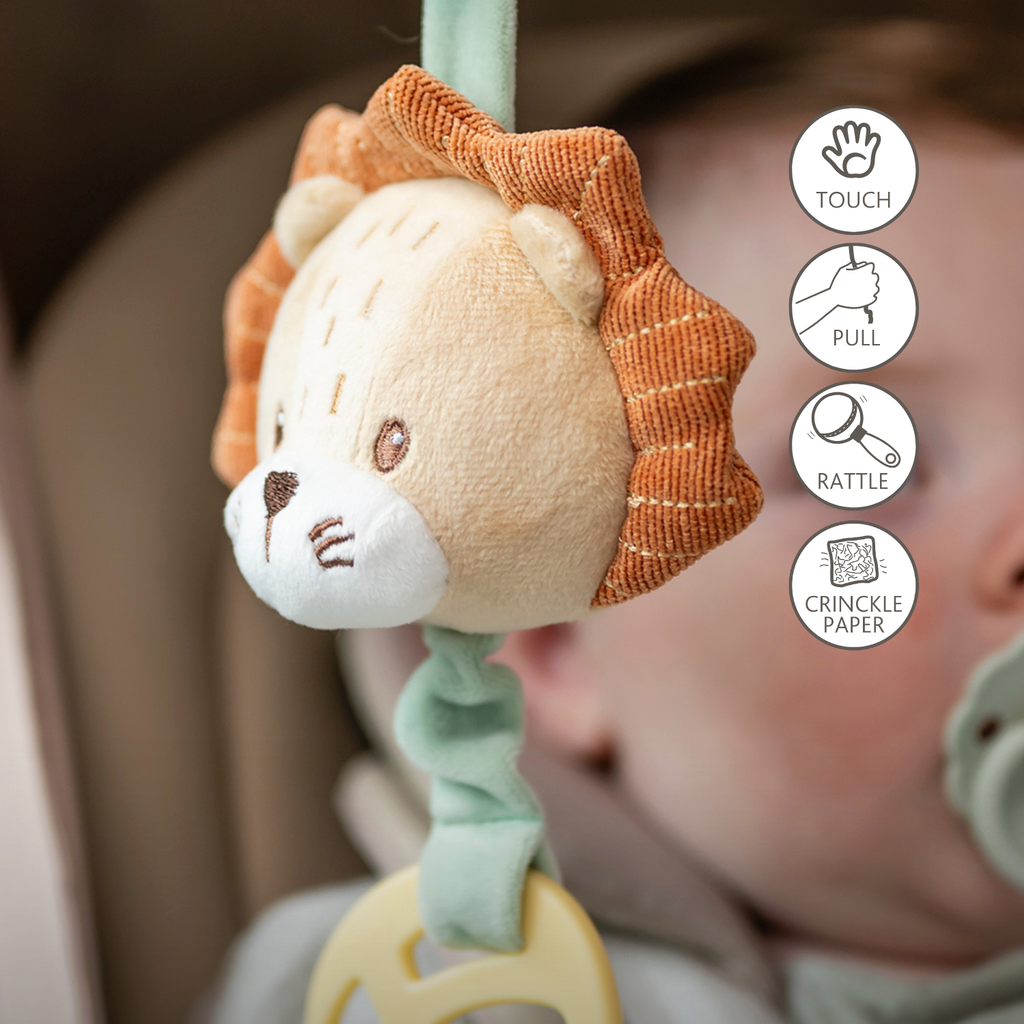 Activity Toy with Sounds Lion Léon - Hanging Rattle - 28 cm - Multicolored [DE]