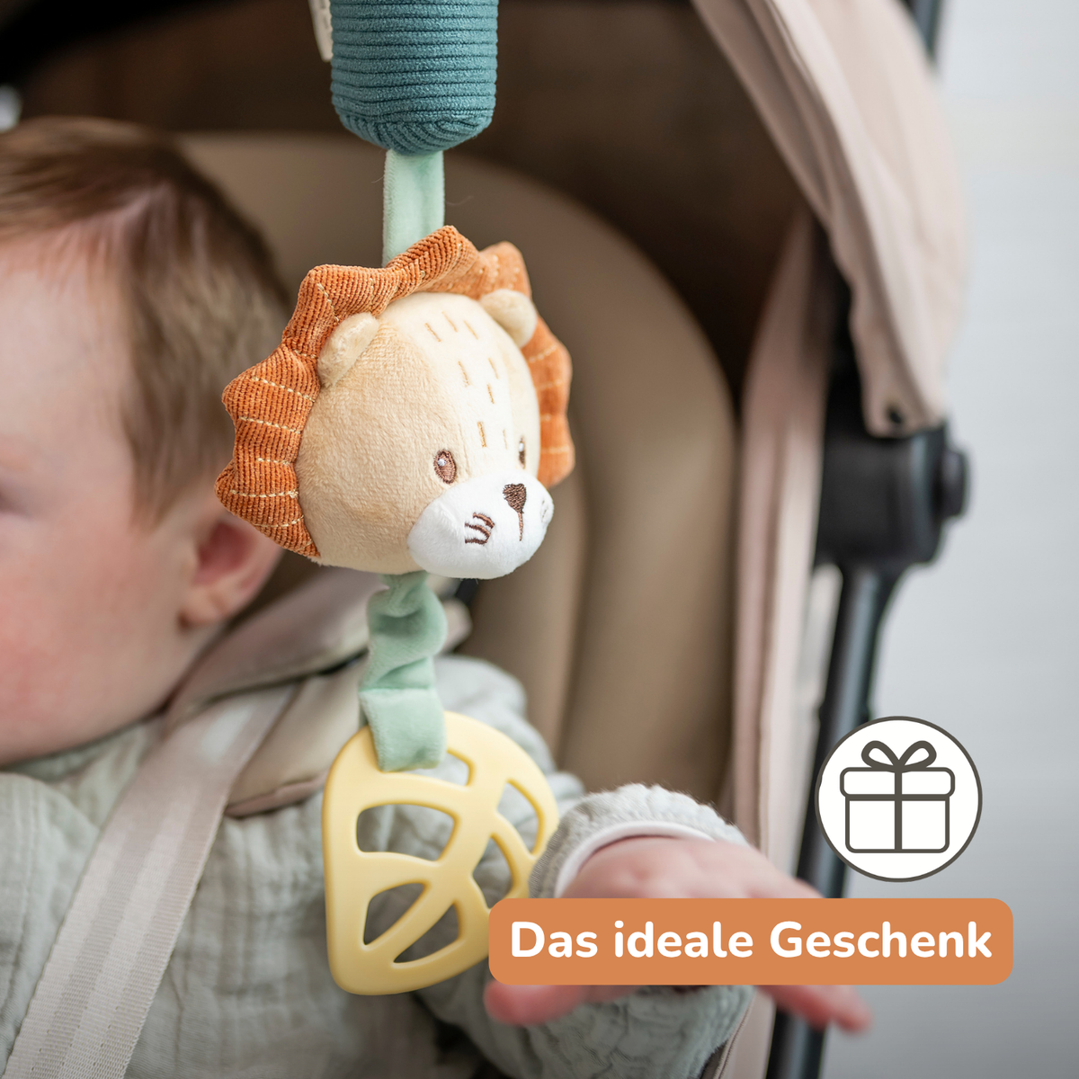 Activity Toy with Sounds Lion Léon - Hanging Rattle - 28 cm - Multicolored [DE]