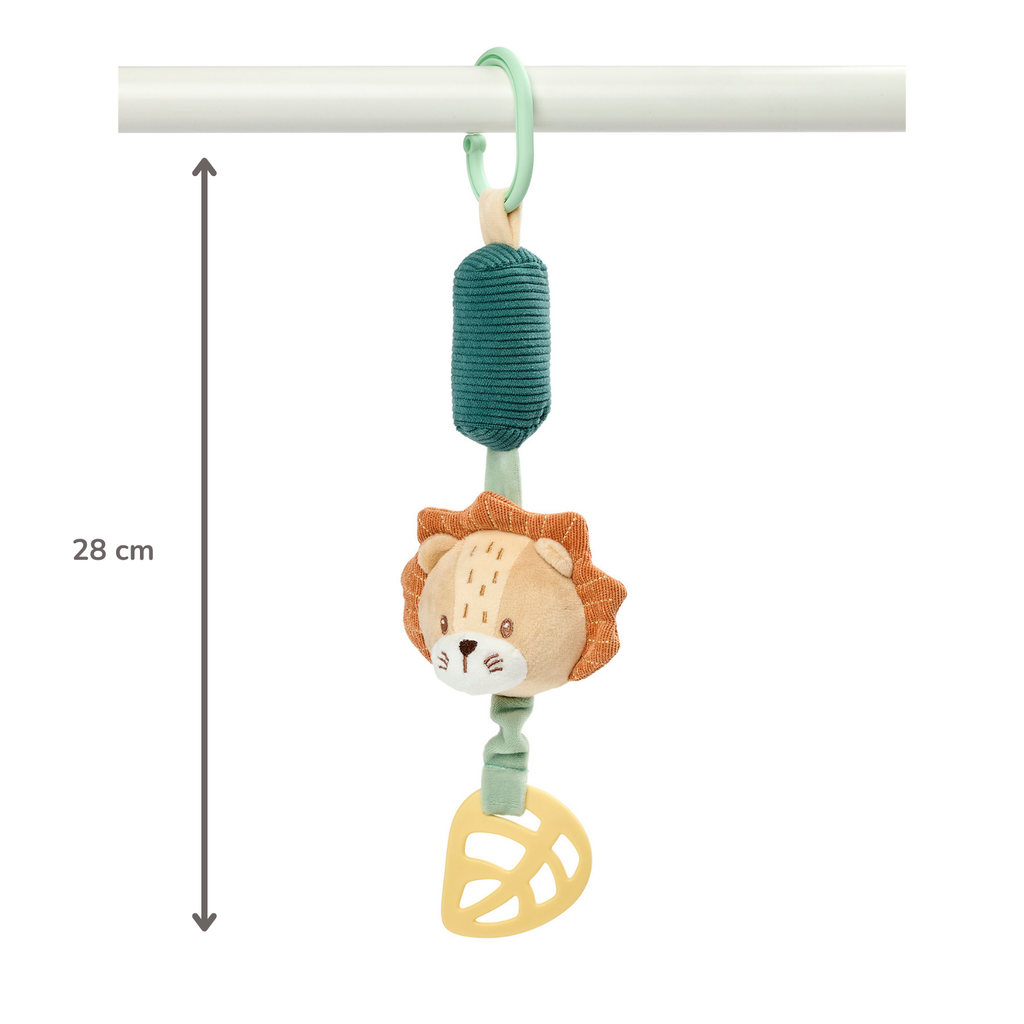 Activity Toy with Sounds Lion Léon - Hanging Rattle - 28 cm - Multicolored [FR]