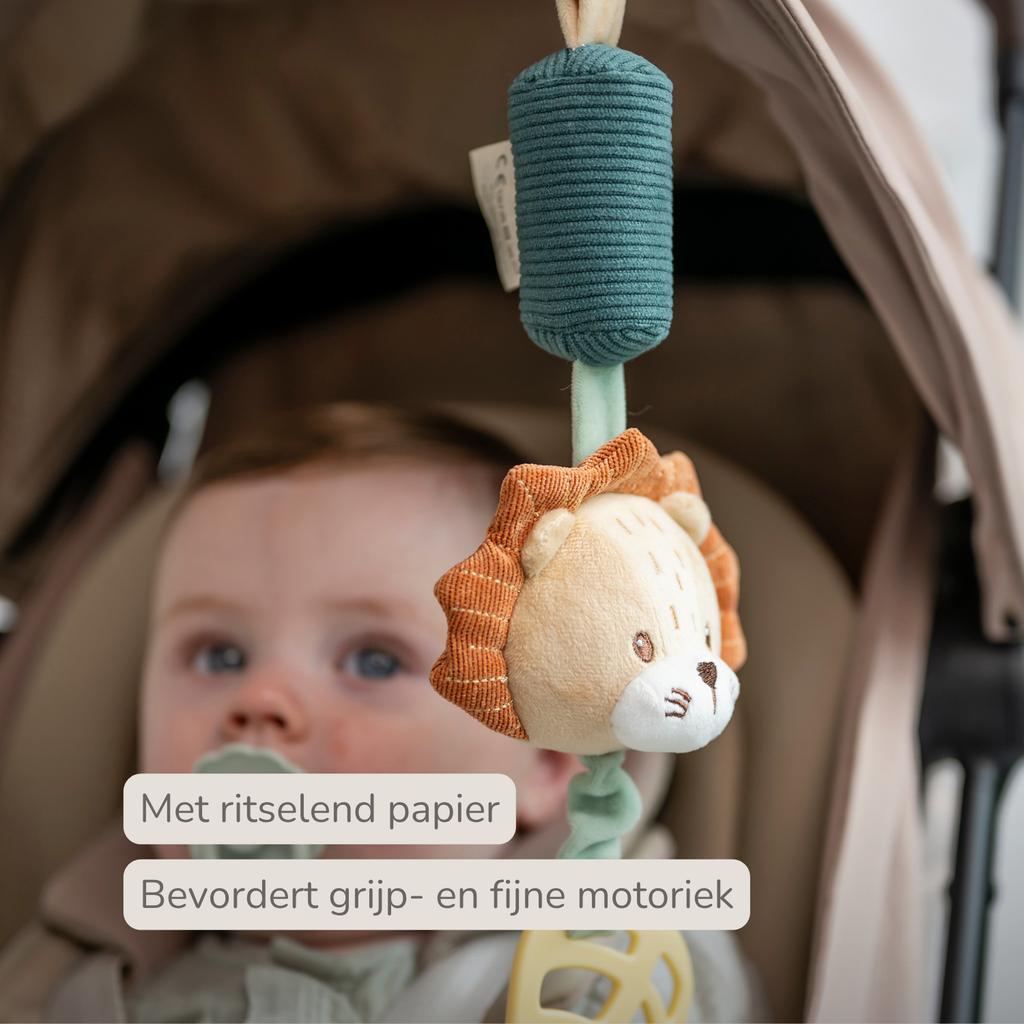 Activity Toy with Sounds Lion Léon - Hanging Rattle - 28 cm - Multicolored [NL]