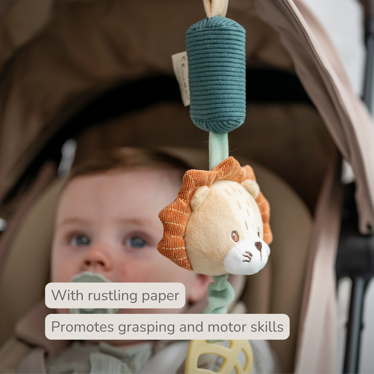 Activity Toy with Sounds Lion Léon - Hanging Rattle - 28 cm - Multicolored [EN]