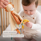 Baby Activity Comforter Léon - Lion Doudou - 28 x 28 cm - Multicolored [FR]
