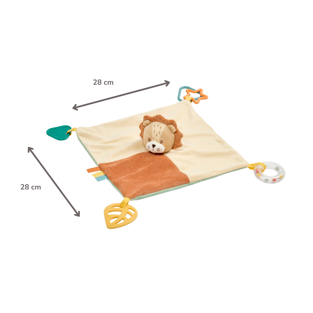Baby Activity Comforter Léon - Lion Doudou - 28 x 28 cm - Multicolored [FR]