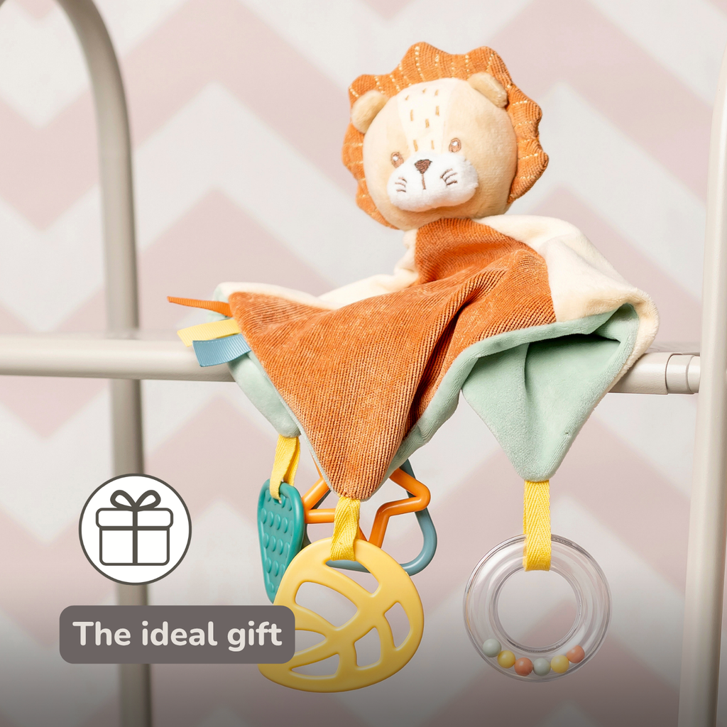 Baby Activity Comforter Léon - Lion Doudou - 28 x 28 cm - Multicolored [EN]