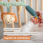 Pram Toy Lion Léon - Baby Toy for Home or On the Go - 17 cm - Multicolored [ES]