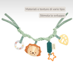 Pram Toy Lion Léon - Baby Toy for Home or On the Go - 17 cm - Multicolored [IT]